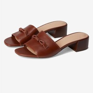 Cole Haan Caitlyn Bow Mule Leather Sandals 7.5